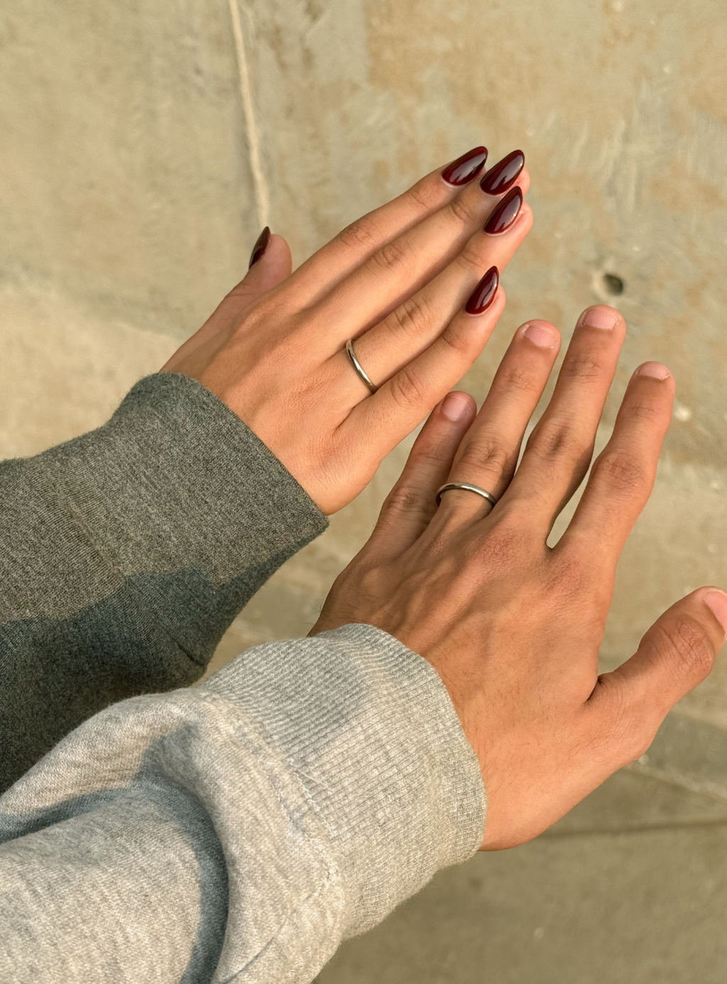 Anelli di promessa in argento da 2 mm