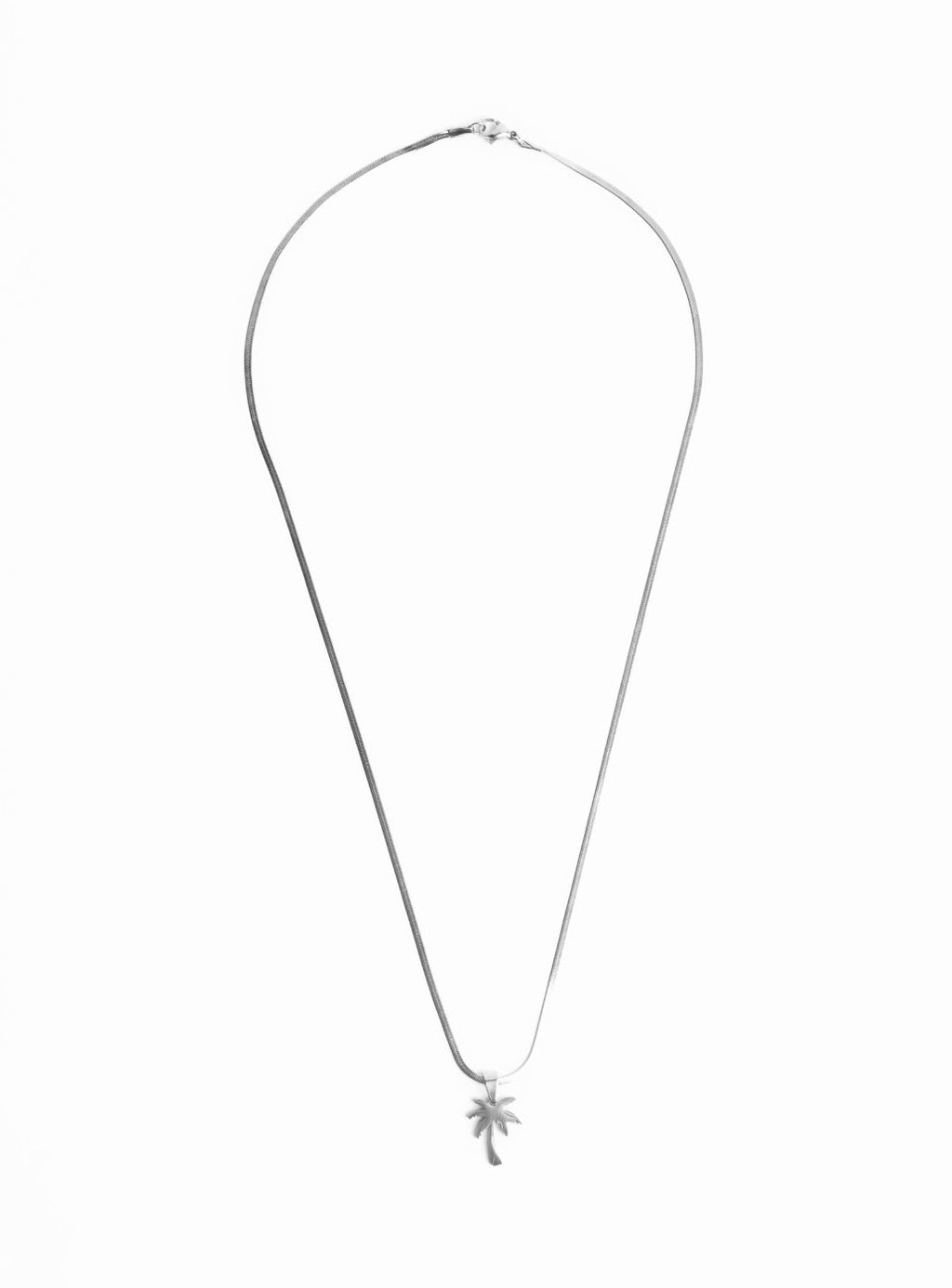 Ciondolo a forma di palma con catena (argento)