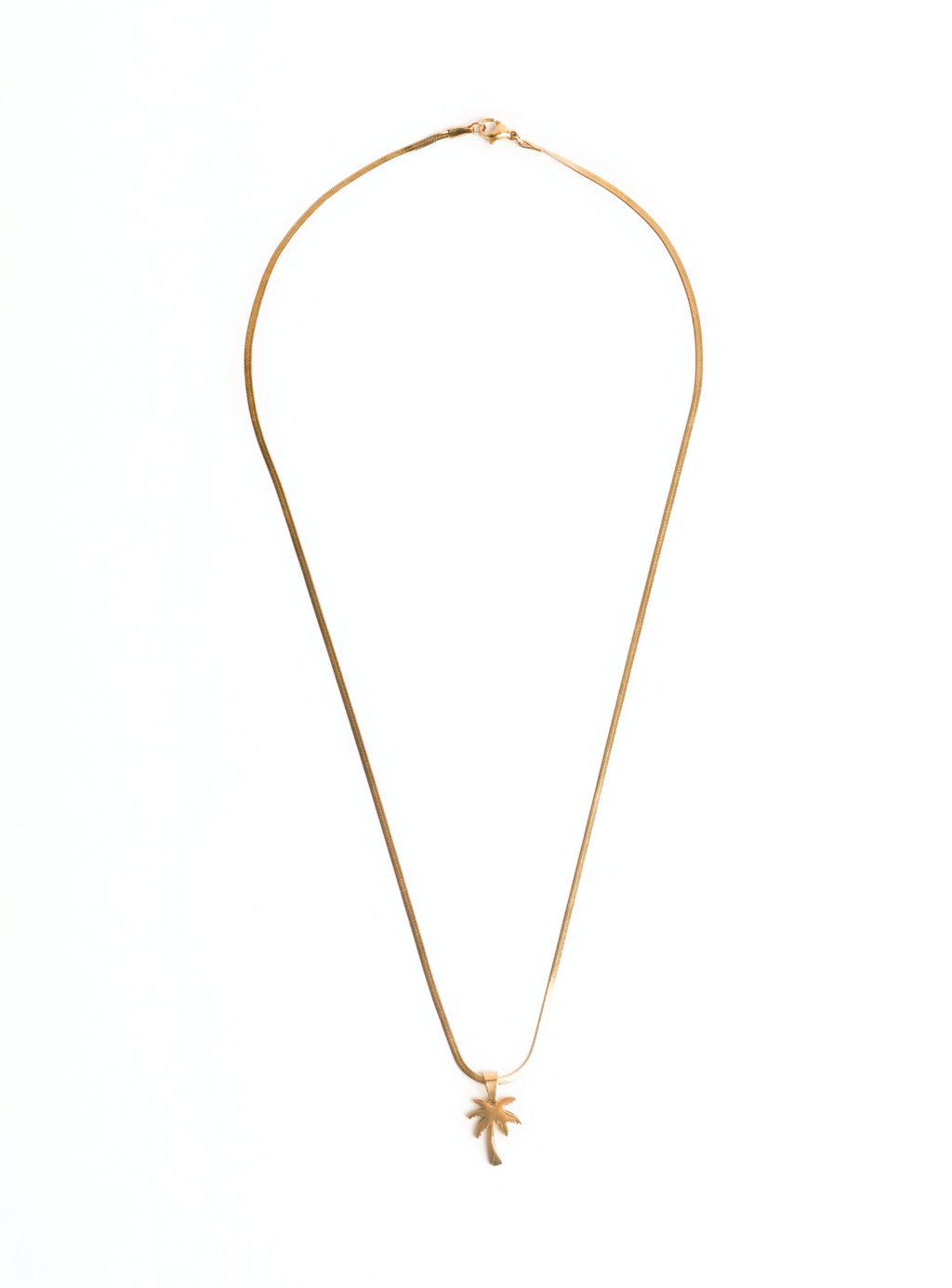 Ciondolo a forma di palma con catena (dorato)