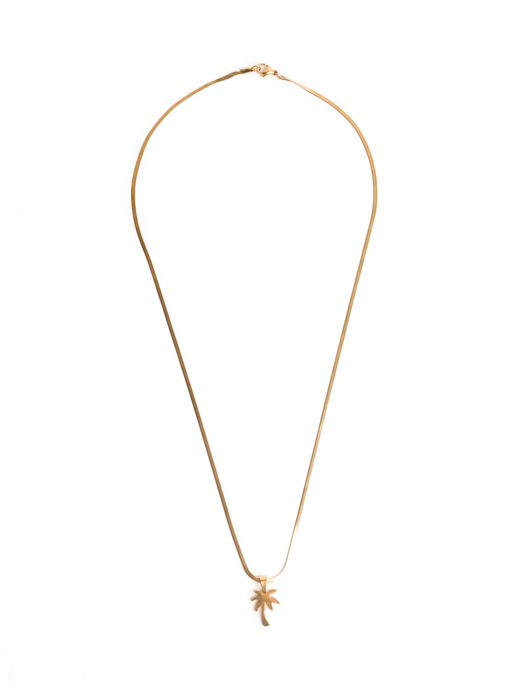 Ciondolo a forma di palma con catena (dorato)