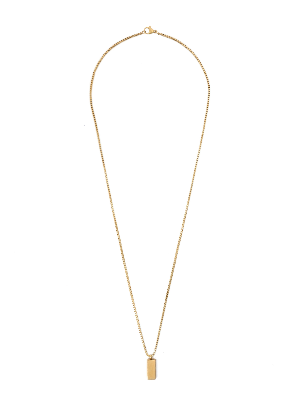 Ciondolo con sigillo dorato con catena