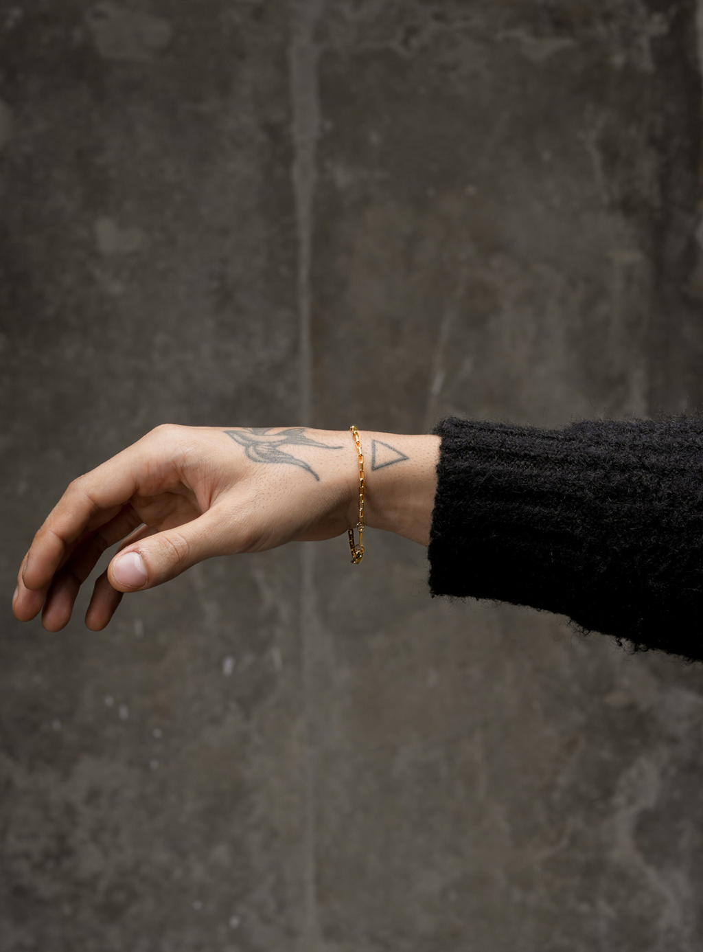 Bracciale a catena micro block (dorato)