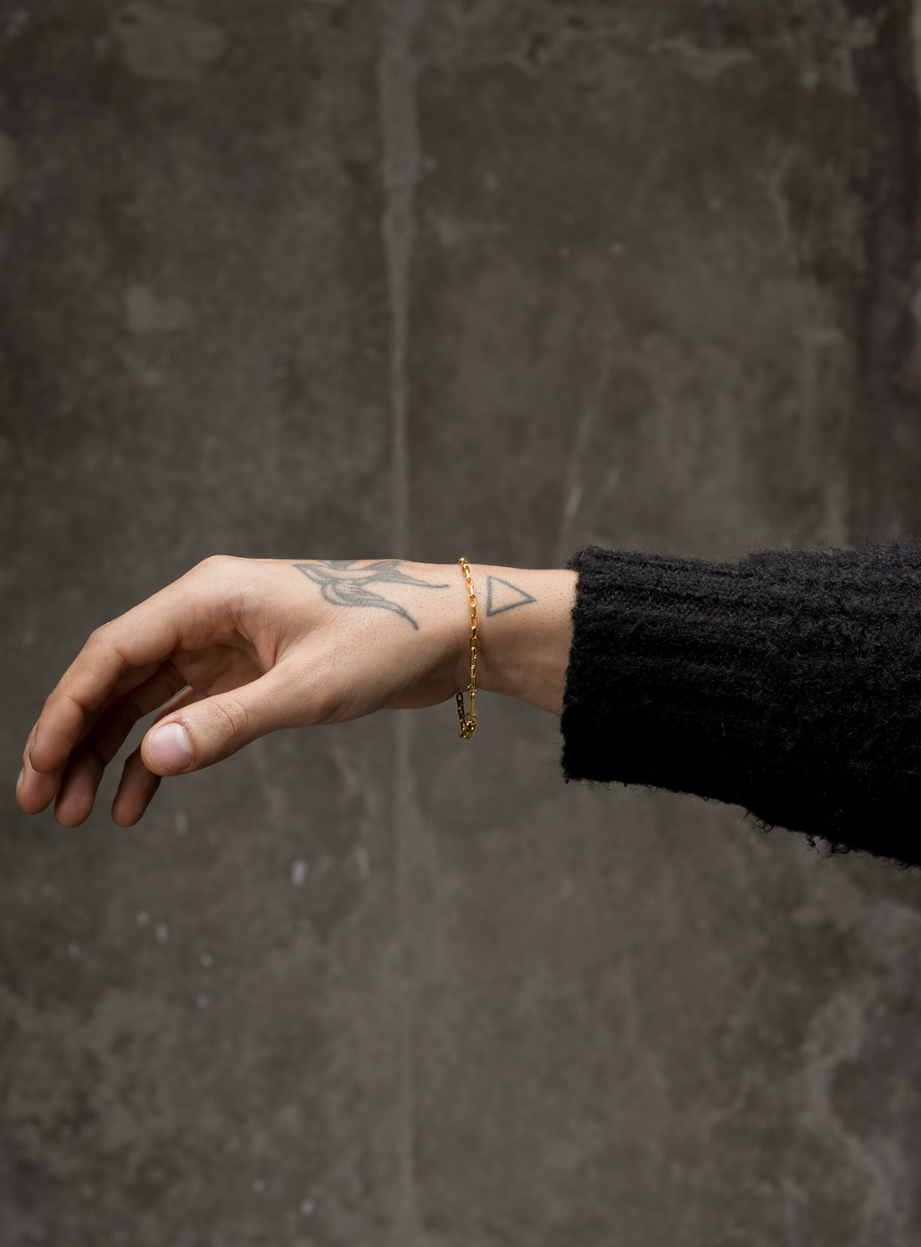 Bracciale a catena micro block (dorato)