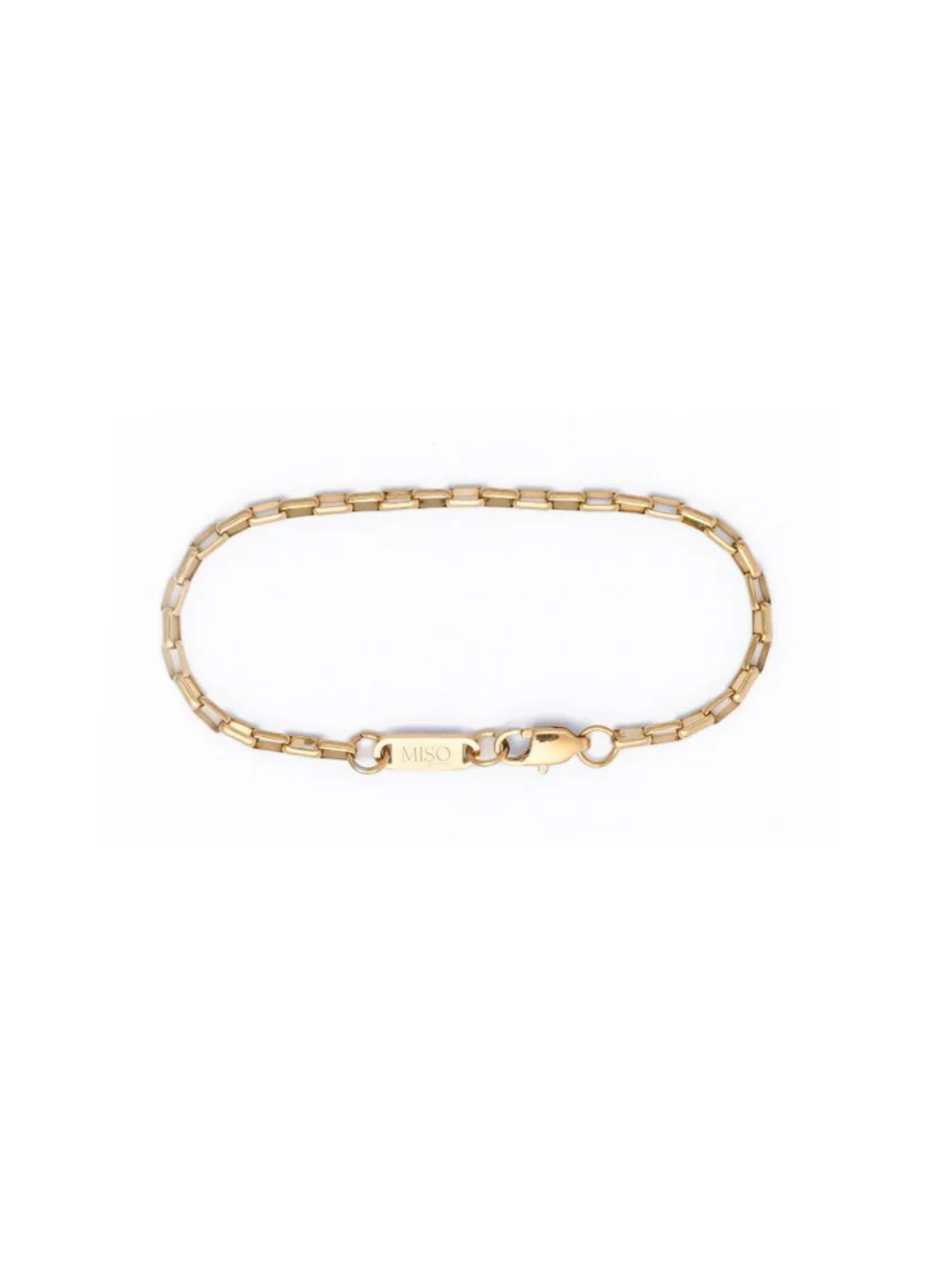 Bracciale a catena micro block (dorato)