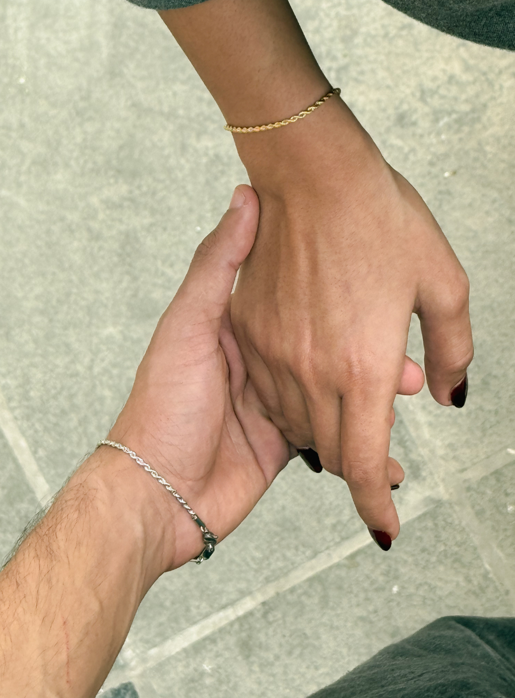 Braccialetto in corda combinato