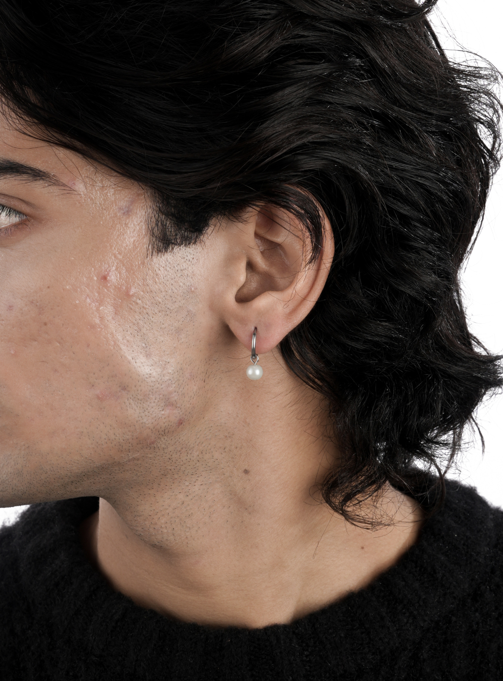 Cerchio di perle d'acqua dolce (argento sterling)