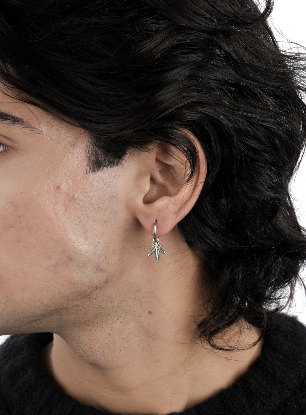 Cerchio di cannabis (argento sterling)