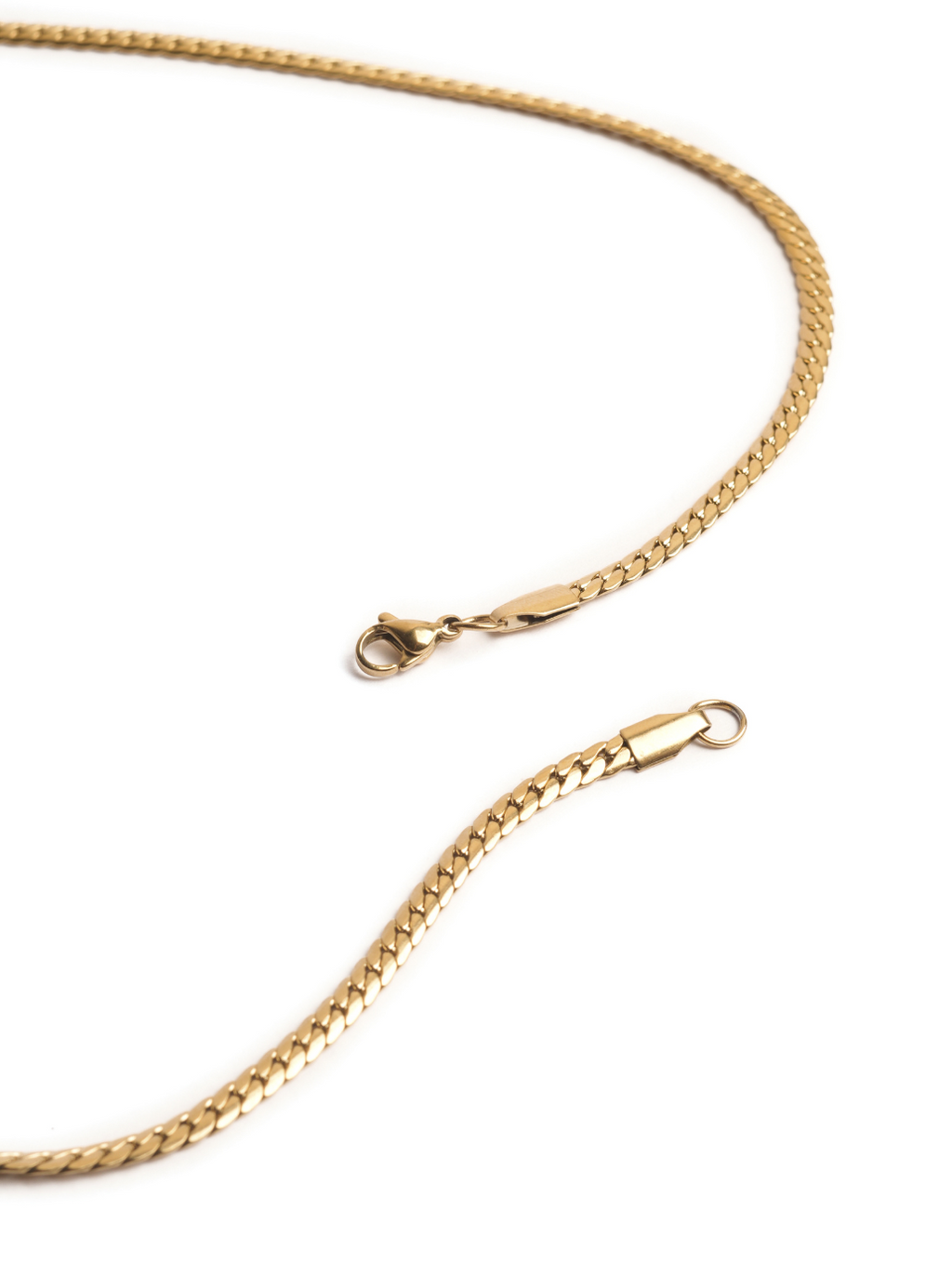 Catena a maglie piatte (dorata)