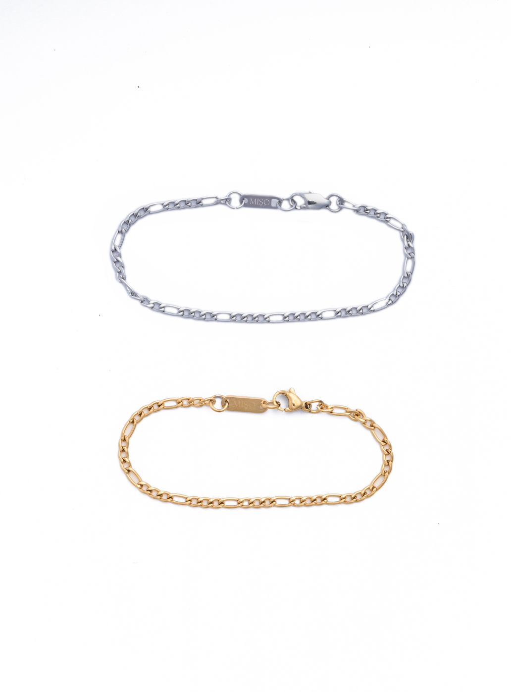 Braccialetto a maglie combinato