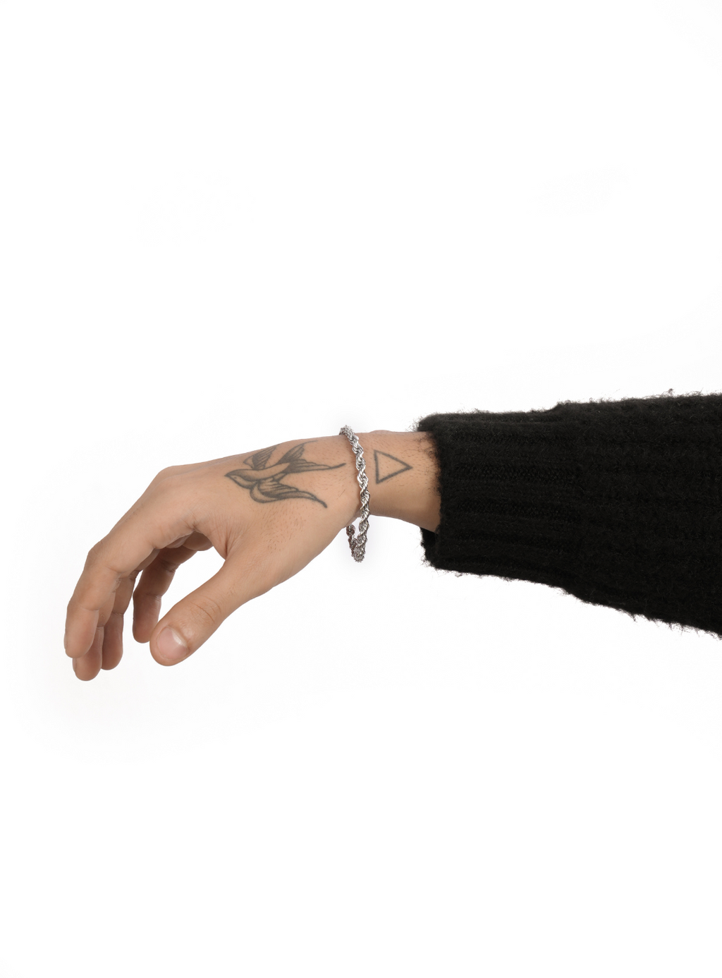 Bracciale con catena a corda da 5 mm