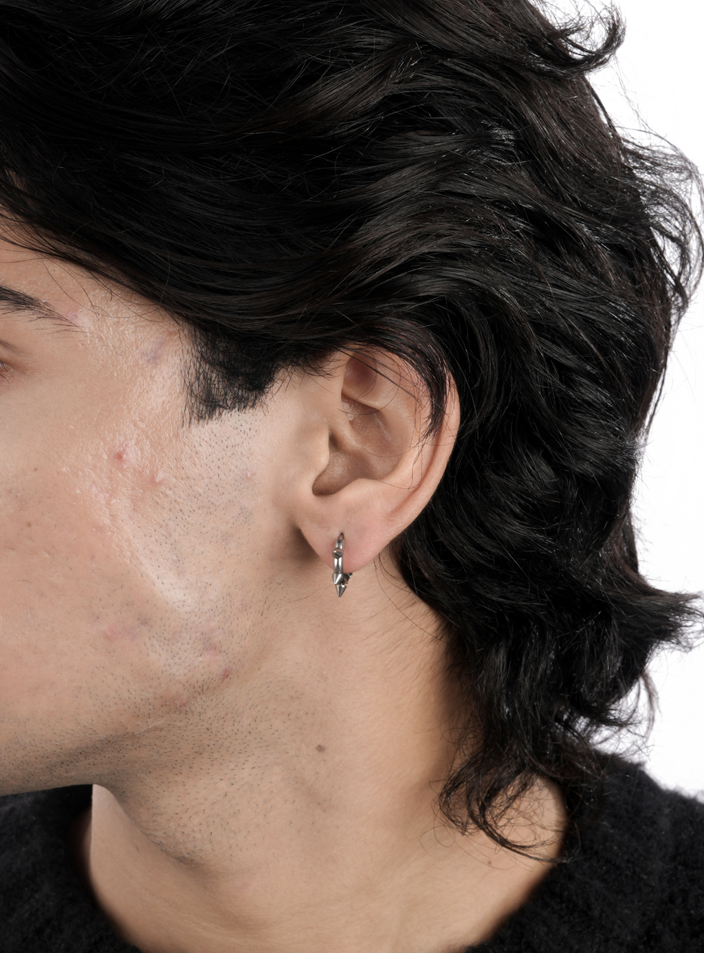 Orecchino punk gotico - Forato