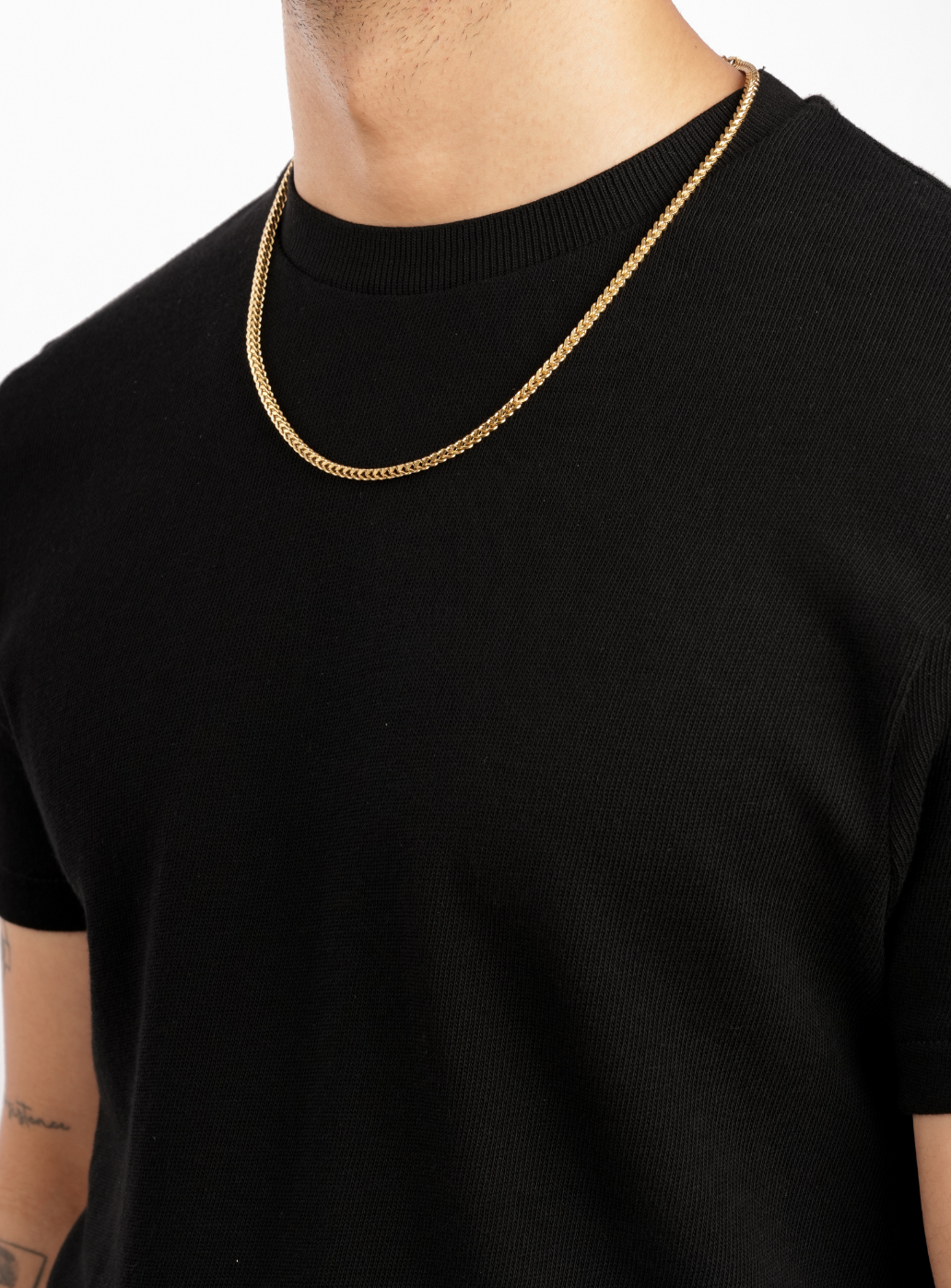 Catena cubana a scatola (dorata)