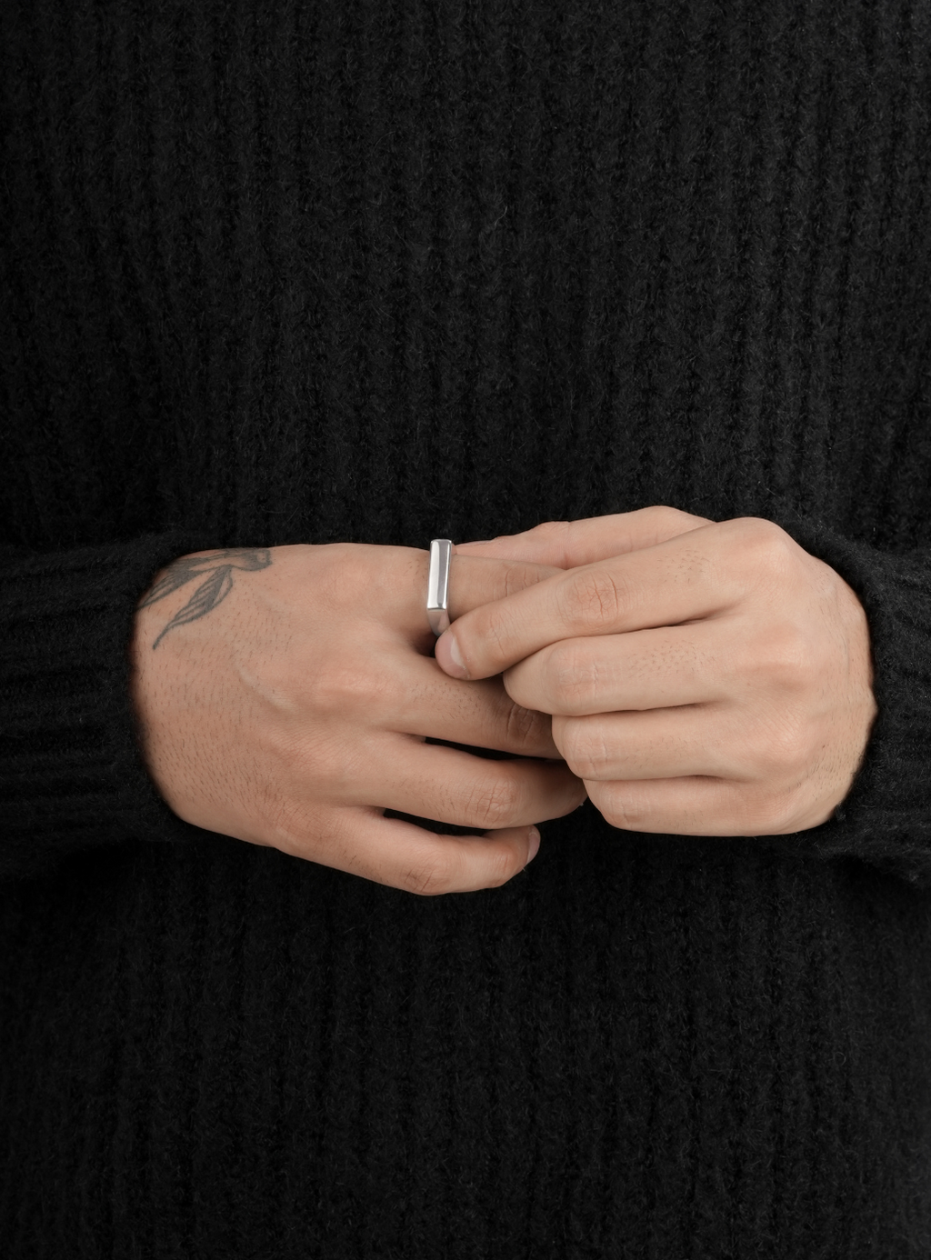 Anello con sigillo in argento