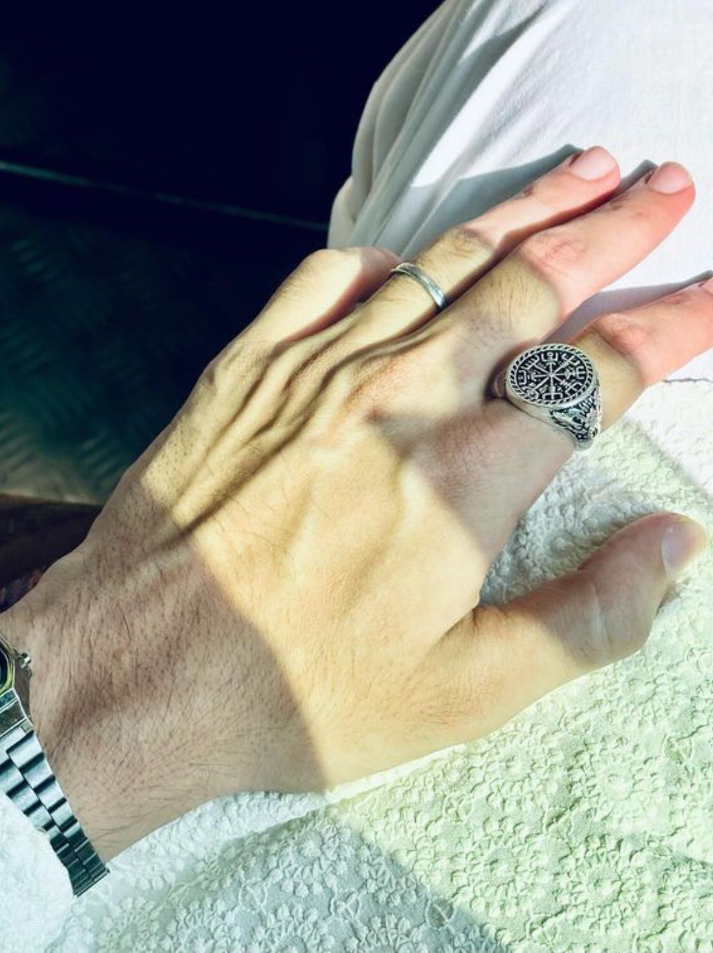 Anello vichingo Vegvisir
