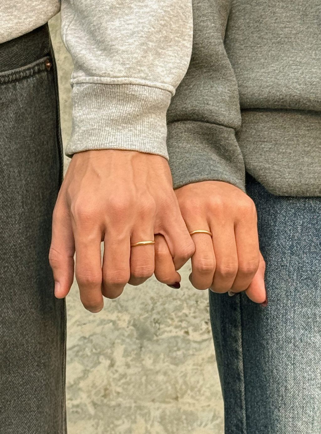 Anelli di promessa dorati da 2 mm