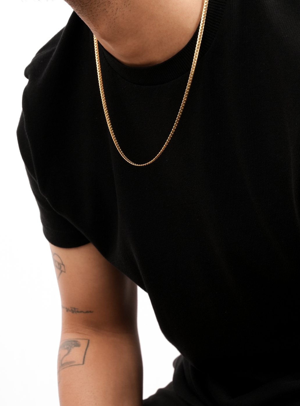 Catena a maglie piatte (dorata)