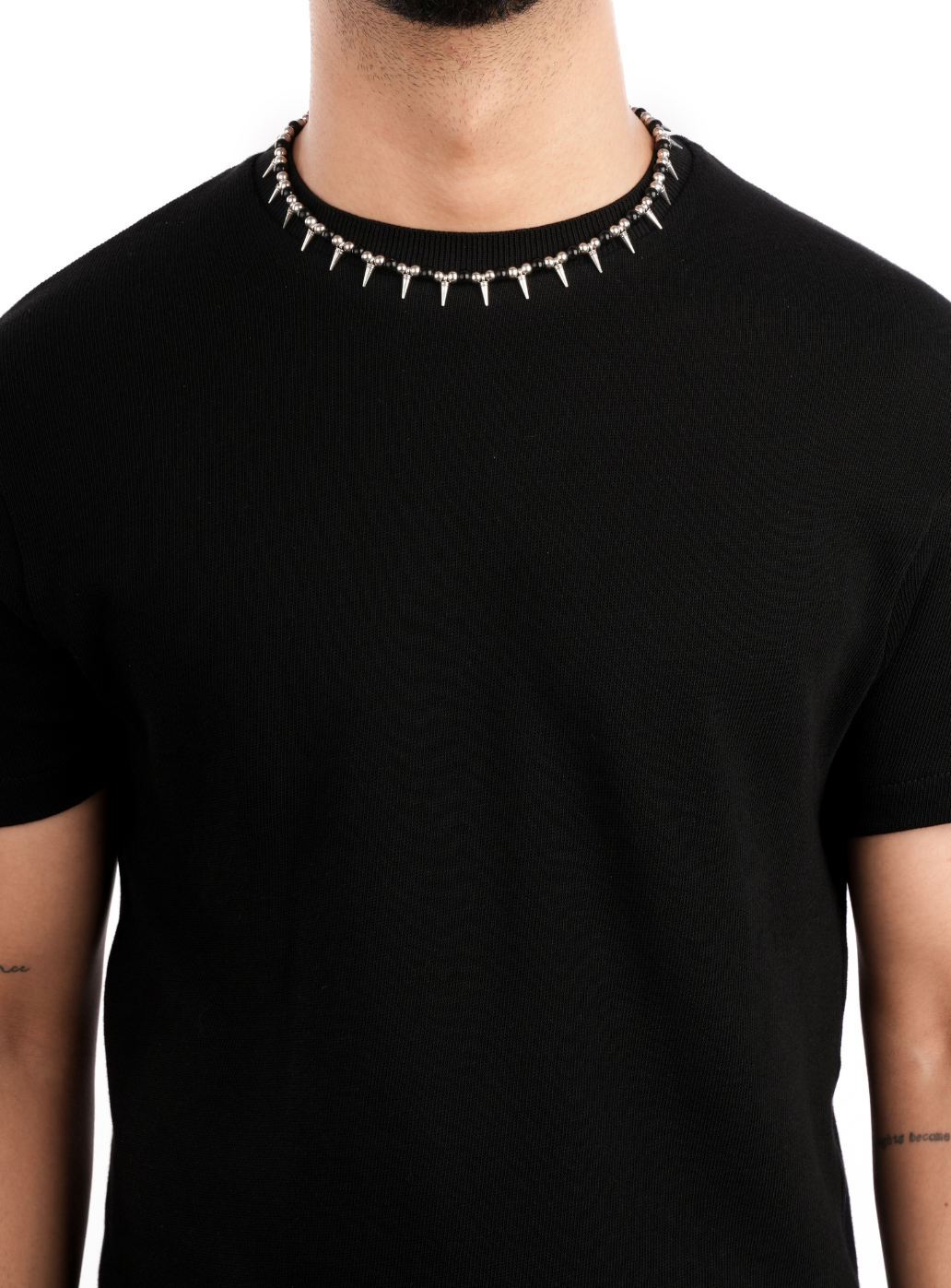 Collana Spike in metallo nero