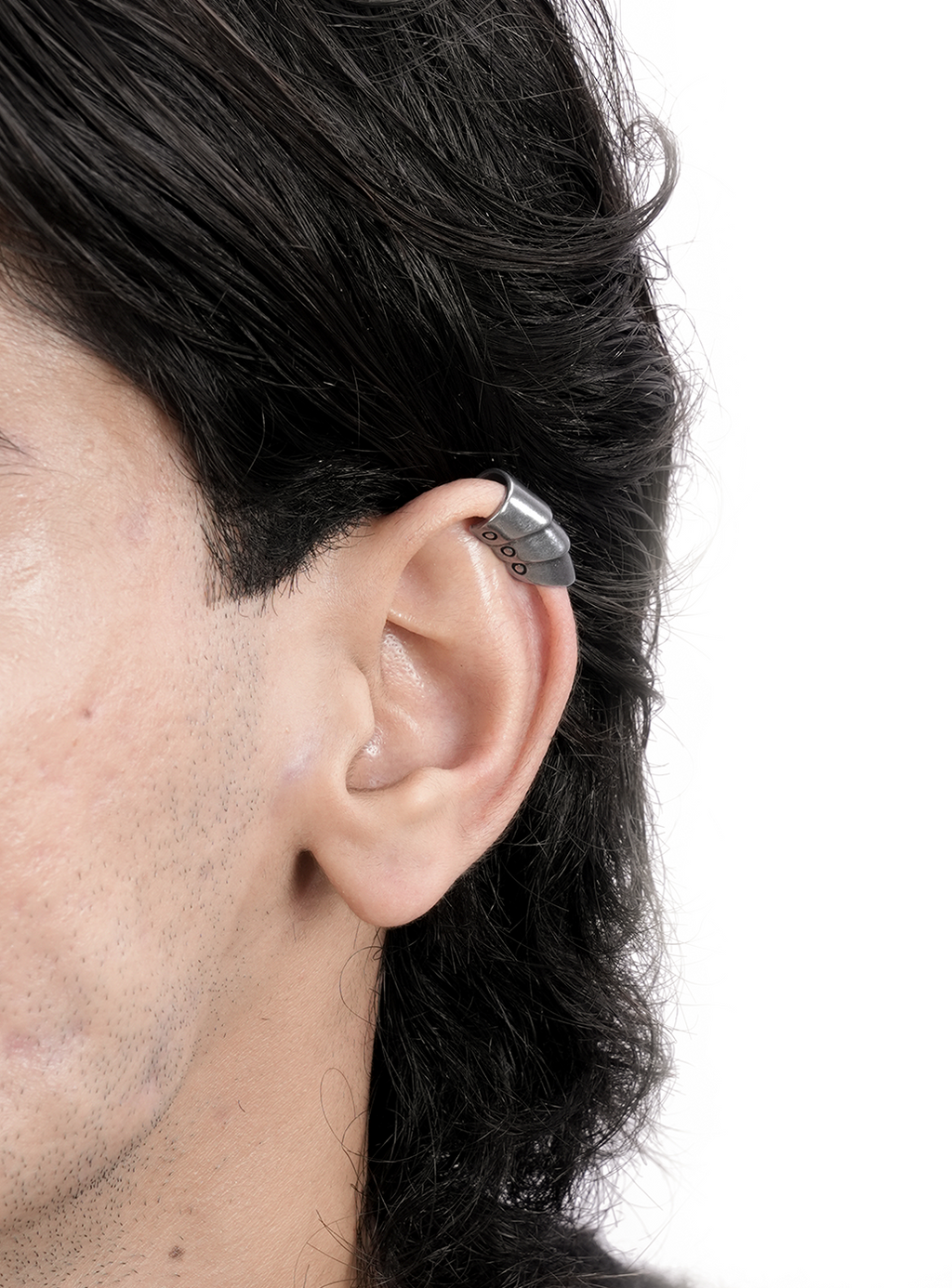 Bracciale croissant in argento 