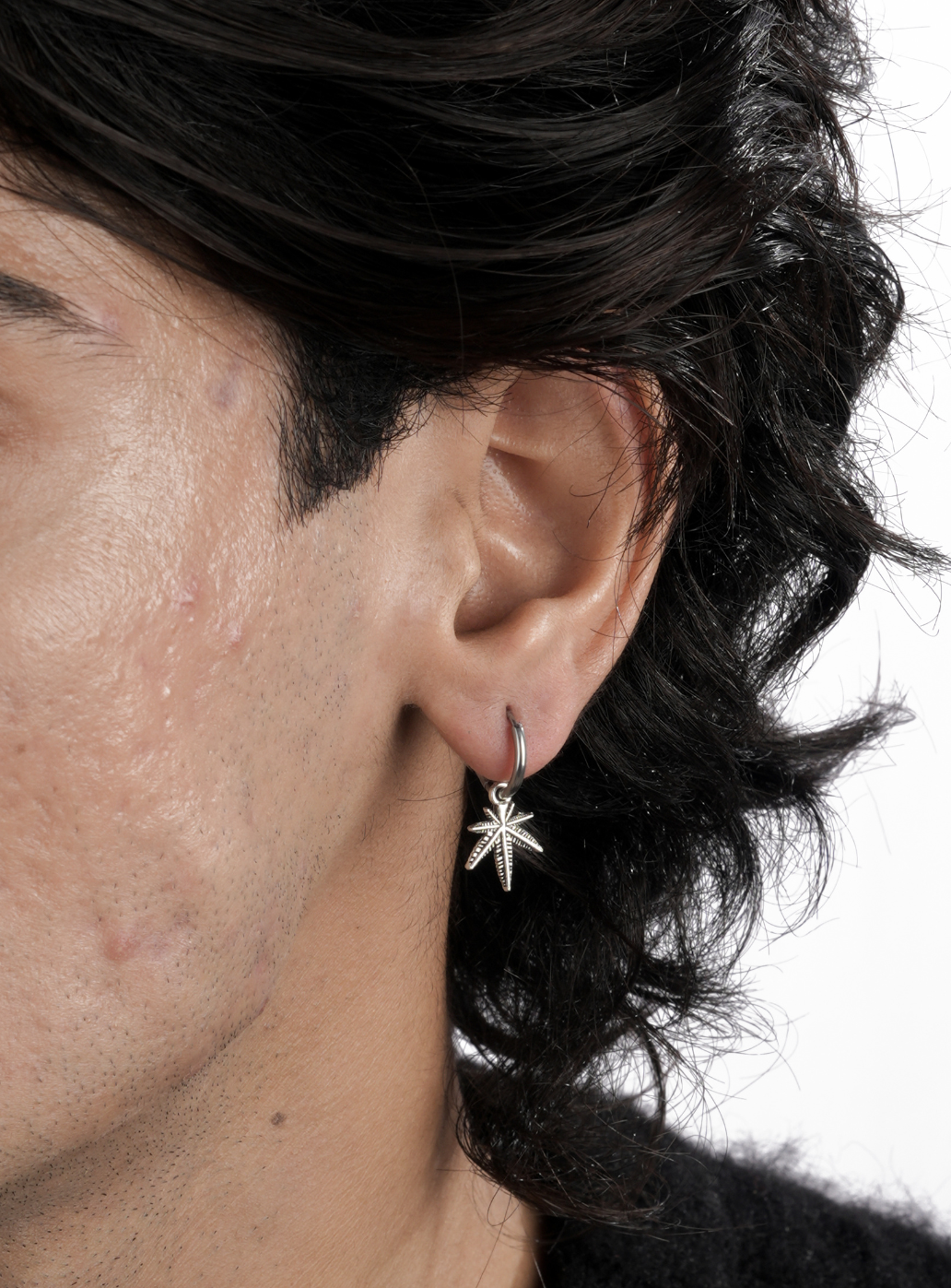 Cerchio di cannabis (argento sterling)