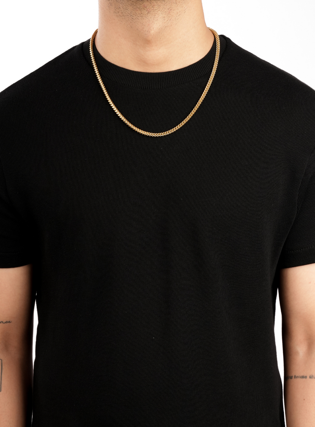 Catena cubana a scatola (dorata)