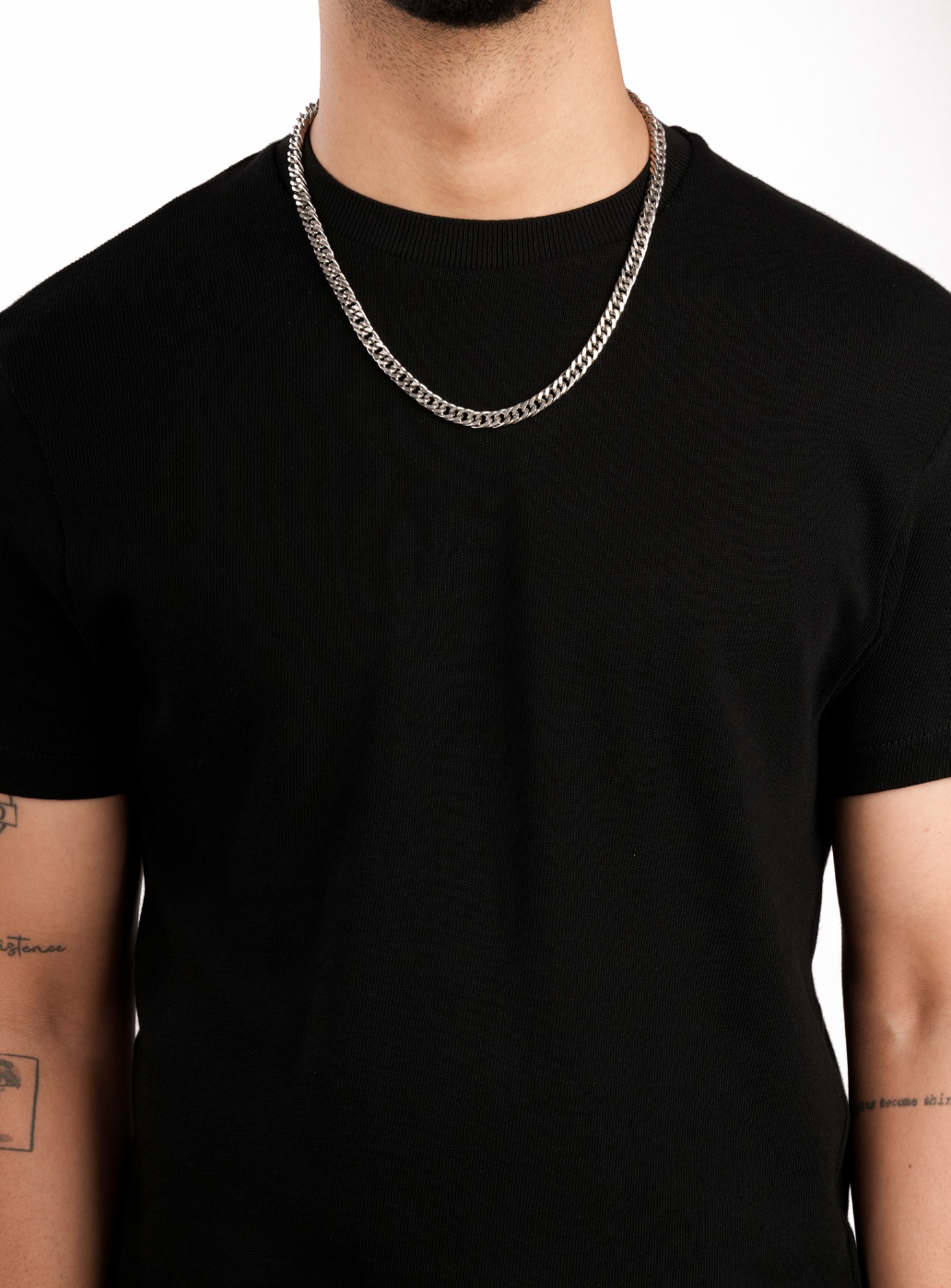 Catena a maglie cubane in argento