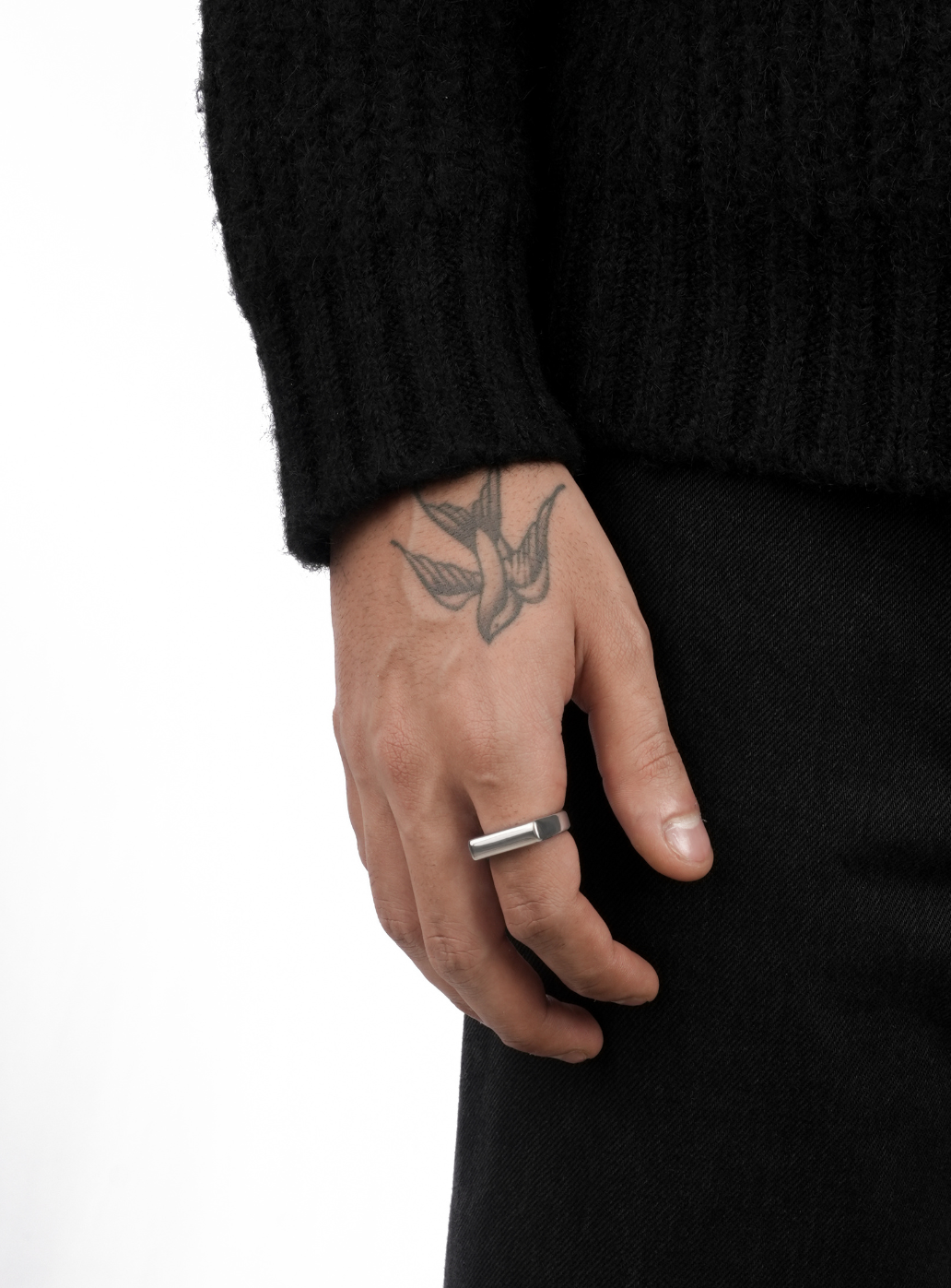 Anello con sigillo in argento