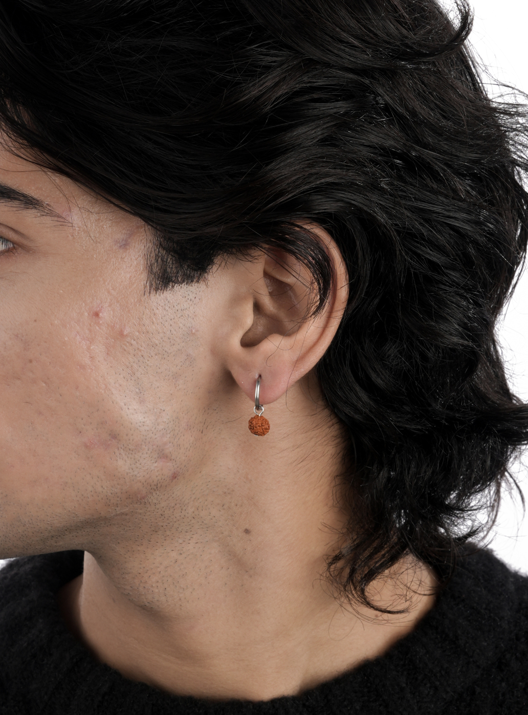 Cerchio Panchmukhi Rudraksh (argento sterling)