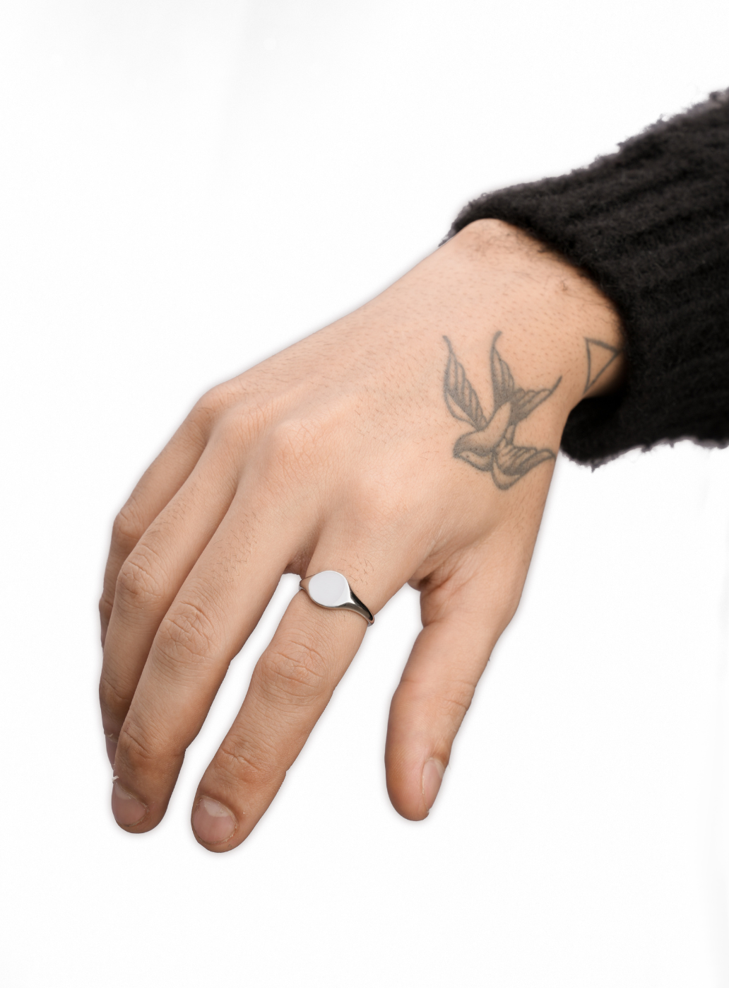 Anello con sigillo circolare