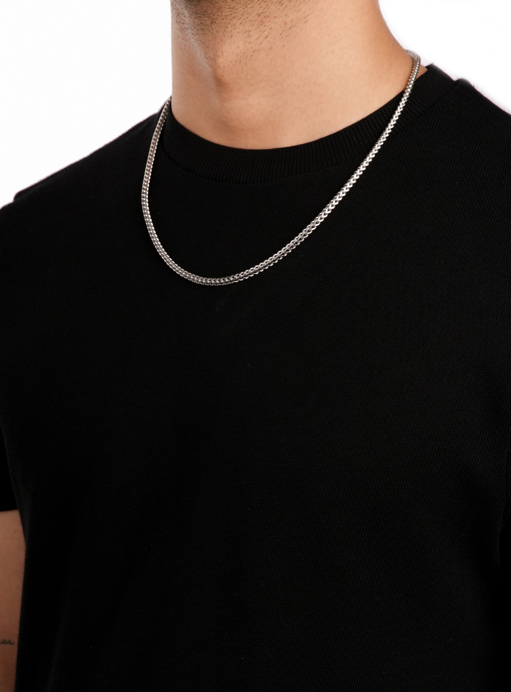 Catena cubana a scatola (argento)