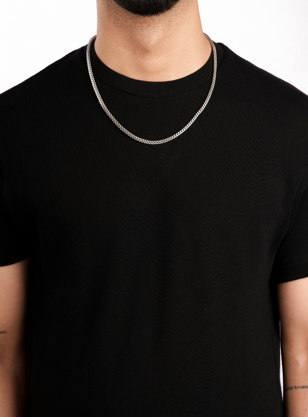 Catena cubana a scatola (argento)